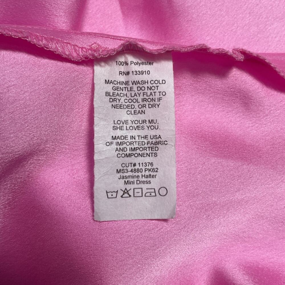 Show Me Your Mumu Elegant Pink Luxe Jasmine Mini Dress Size S - Picture 5 of 6